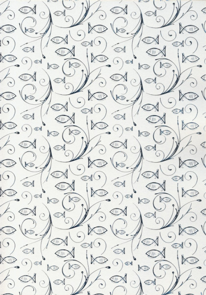 59944601 Fotokarton A4 Fische silber