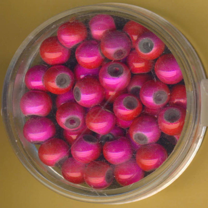0733-06154 Miracle-Beads 6mm rosa-rot 40 Stück