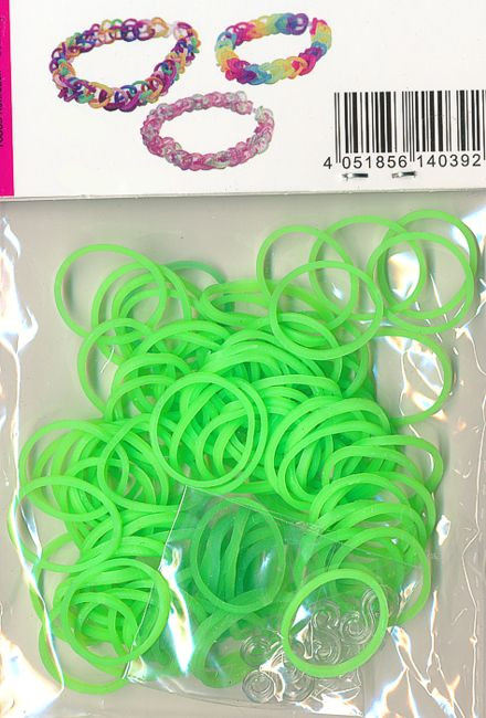 Gummiringe neon grün
