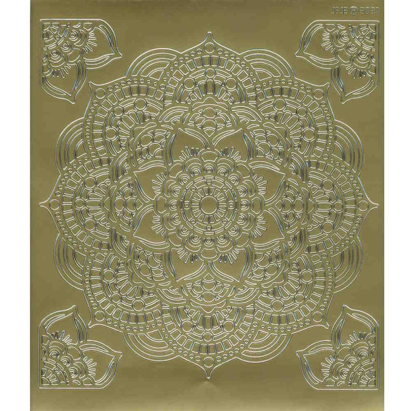 39255g Mandala Sticker Ornament 2 gold