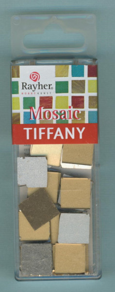 1451506 Spiegelmosaik Tiffany 15x15mm goldfarben 35g