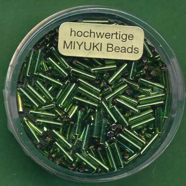 9661064 Miyuki-Stifte 6mm Silbereinzug hellgrün