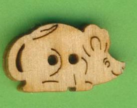 buh4302 Holzknopf Maus laufend 20mm