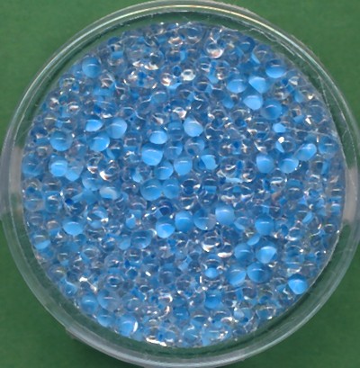 964404174 Mini Farfalle Perlen 2x4mm kristall blau 17g