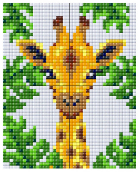 px4204011 Pixelhobby XL 4 Basisplatten Set Giraffe