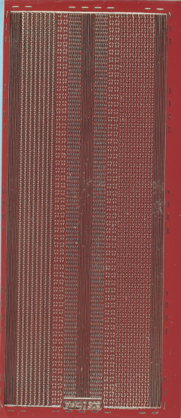 pu309rg Sticker Linien 31 rot gold
