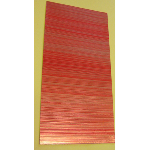 7007101 Kerzen Wachsplatte gestreift dunkelrot 200x100mm