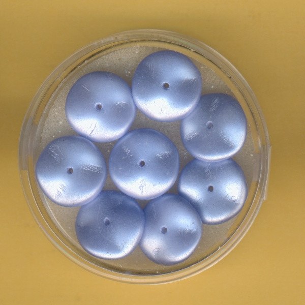 Ripple Beads 12mm blau 8 Stück