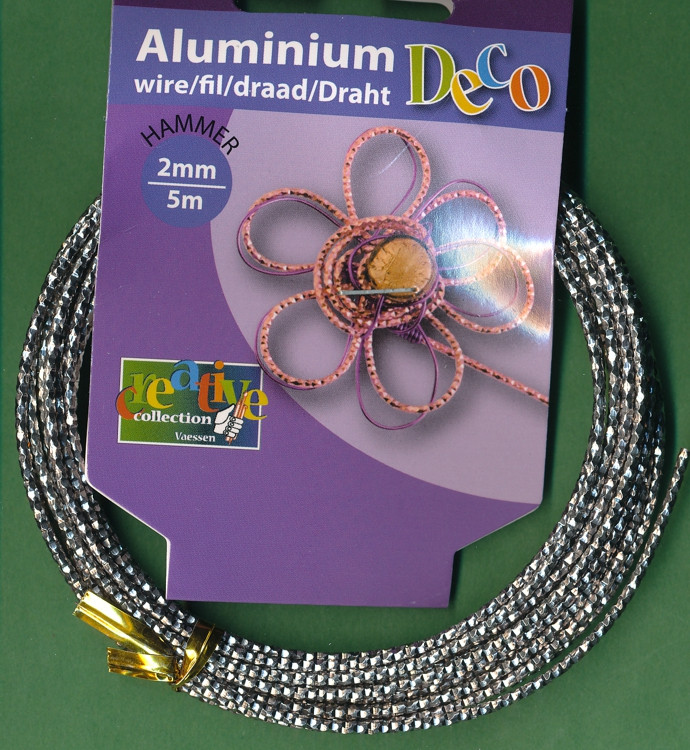 24266025 Aludraht 2mm Hammer anthrazit 5m