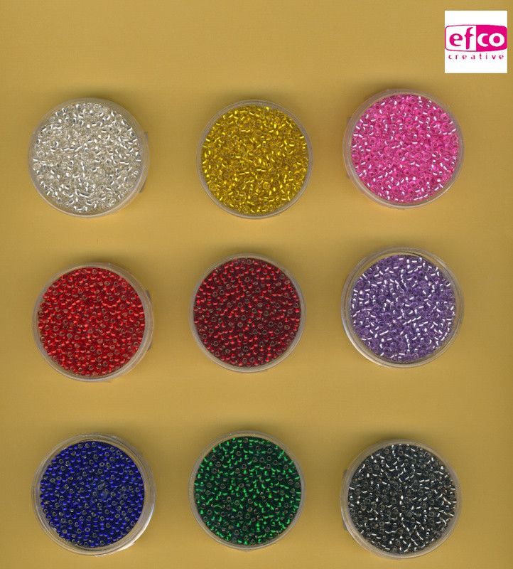 efco Rocailles Perlen 2,6mm Silbereinzug