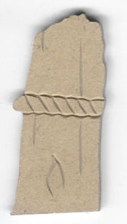 084000008 Holz Dekor Pfosten klein 8,5x4cm