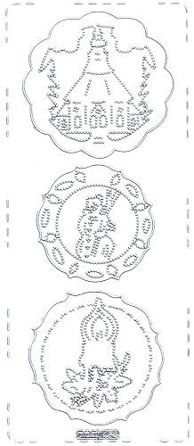 pu454s Sticker Weihnachtsstimmung 3 silber transparent