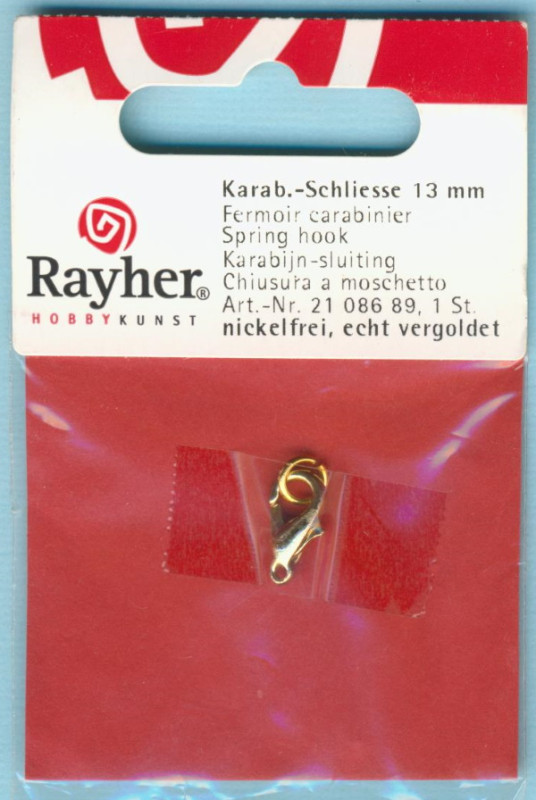 2108689 Karabiner Schließe 13mm gold