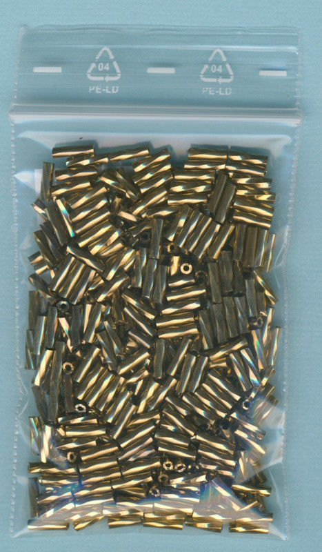 34048122 Glasperlen Stifte 6mm kupfer gedreht 15g