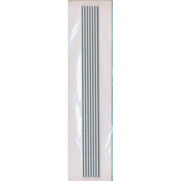 70180392 Kerzen Wachs-Perlstreifen 3mm silber ca. 20cm 7 Stück