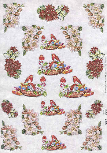 574740 Hintergrundpapier A4 Blumendekor