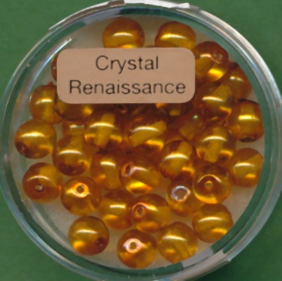 078006014 Crystal Renaissance Perlen 6mm topas 40 Stück