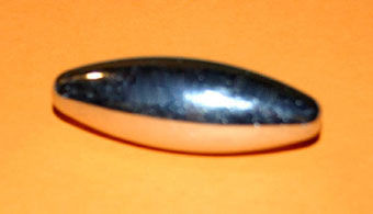 66400138 Metallperle Olive 64x22mm