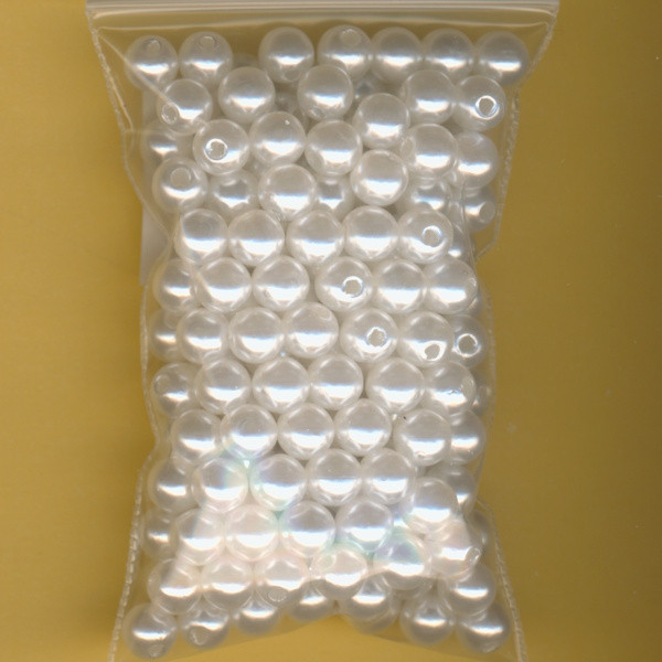 g0096031 Wachsperlen 6mm weiß 20g in Packung