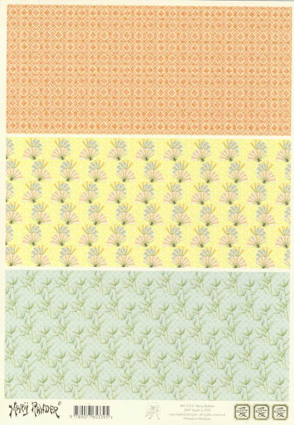 a2583 Hintergrundpapier A4 Fächer