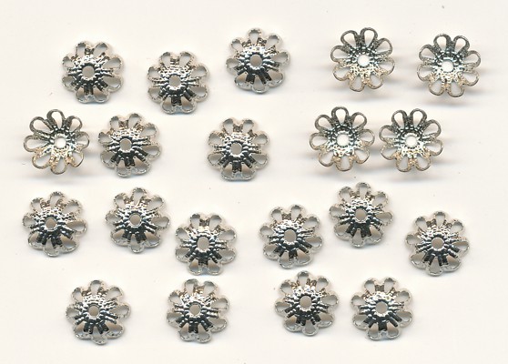 026891 Perlkappen 9mm platin