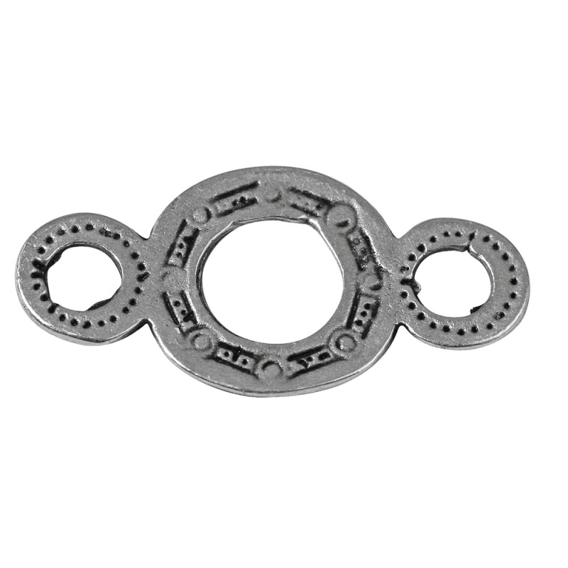2220148 Metall Zierelement 26mm altsilber