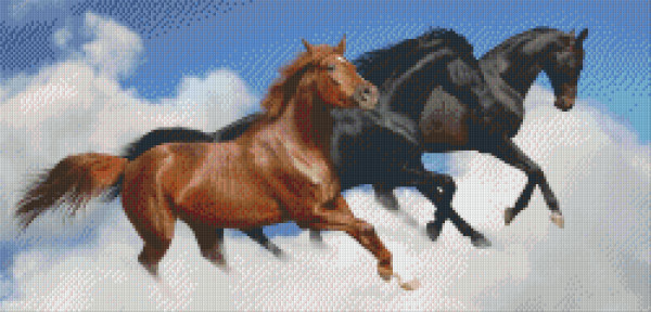 815025 Pixelhobby Set Drei Pferde 4