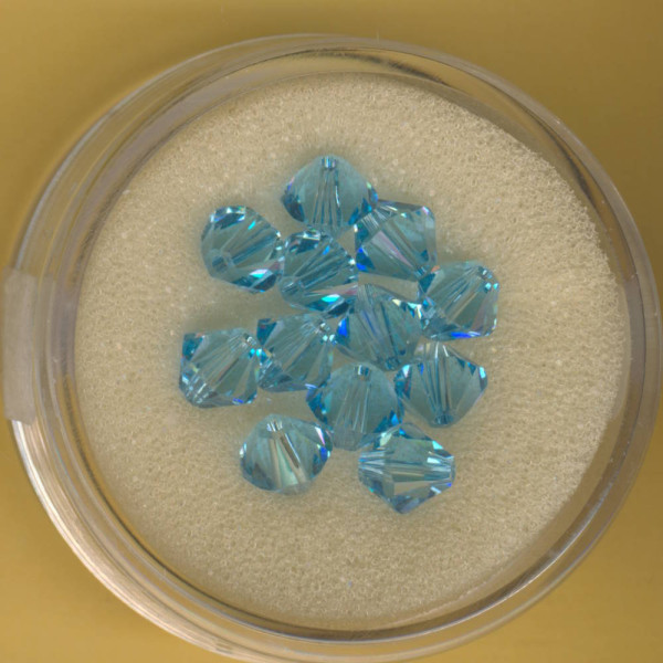 5301-06184 Swarovski Glasschliffperlen 6mm aqua 12 Stück