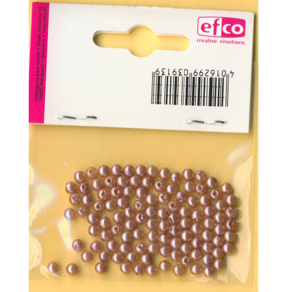 1031076 Wachsperlen 4mm hellbraun 100 Stück in Packung