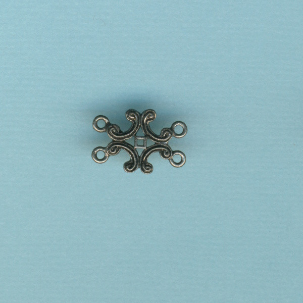 2143548 Armband Zwischenstück Ornament 16x11mm altsilber
