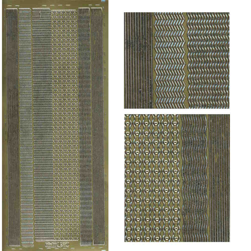 pu280g Sticker Linien 21 gold