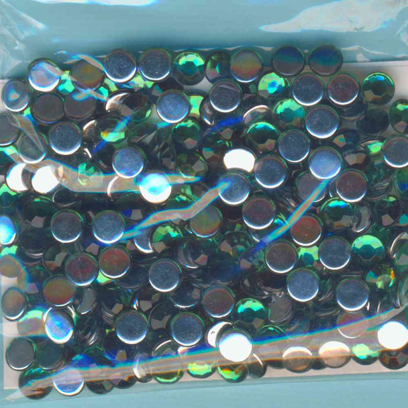 1496167 Schmucksteine Acryl 6mm grün 250 Stück