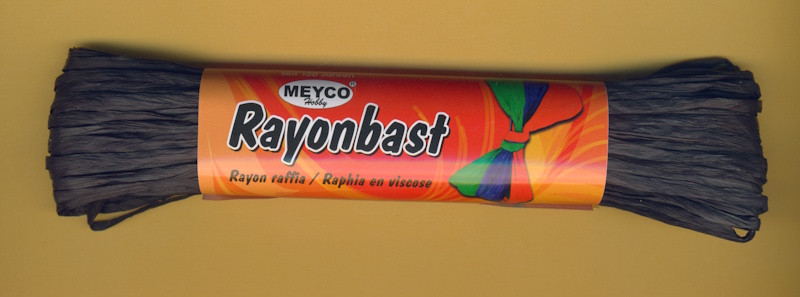 22221 Meyco Rayonbast schwarz matt 20m
