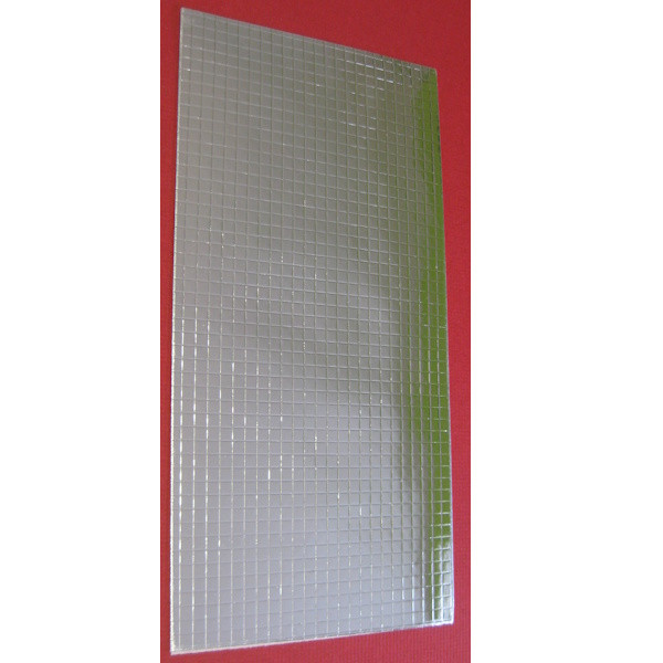7002121 Kerzen Wachsplatte Karo metallic silber 200x100mm