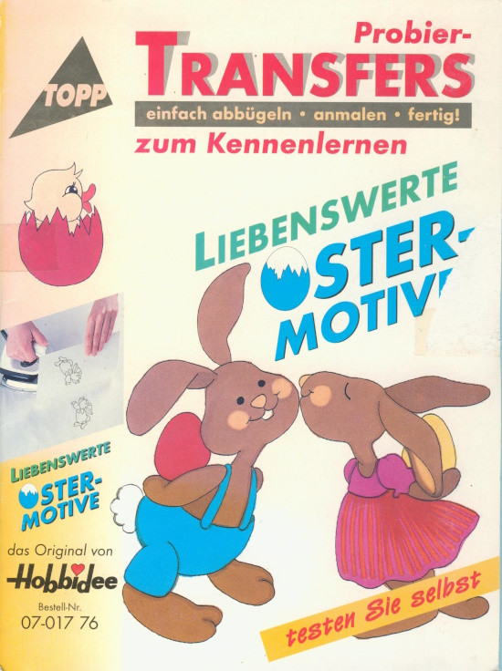 0701776 Bügeltransfers für Stoff und Seide Ostermotive