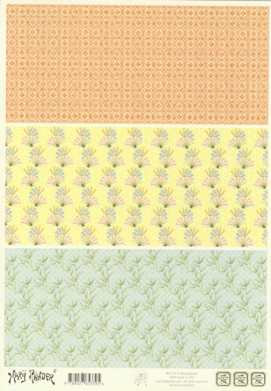 a2583 Hintergrundpapier A4 Fächer