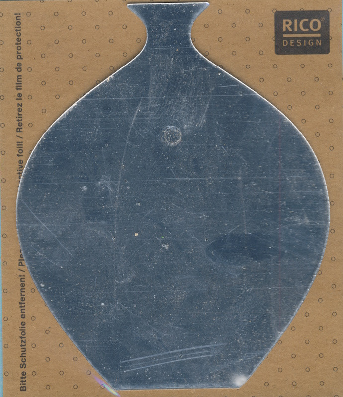 086050003 Wanddeko Spiegel Vase rund 11,5x9,5cm