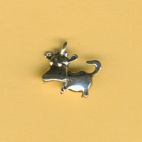 3860749 Trendy Schmuckanhänger Kuh 17mm silber