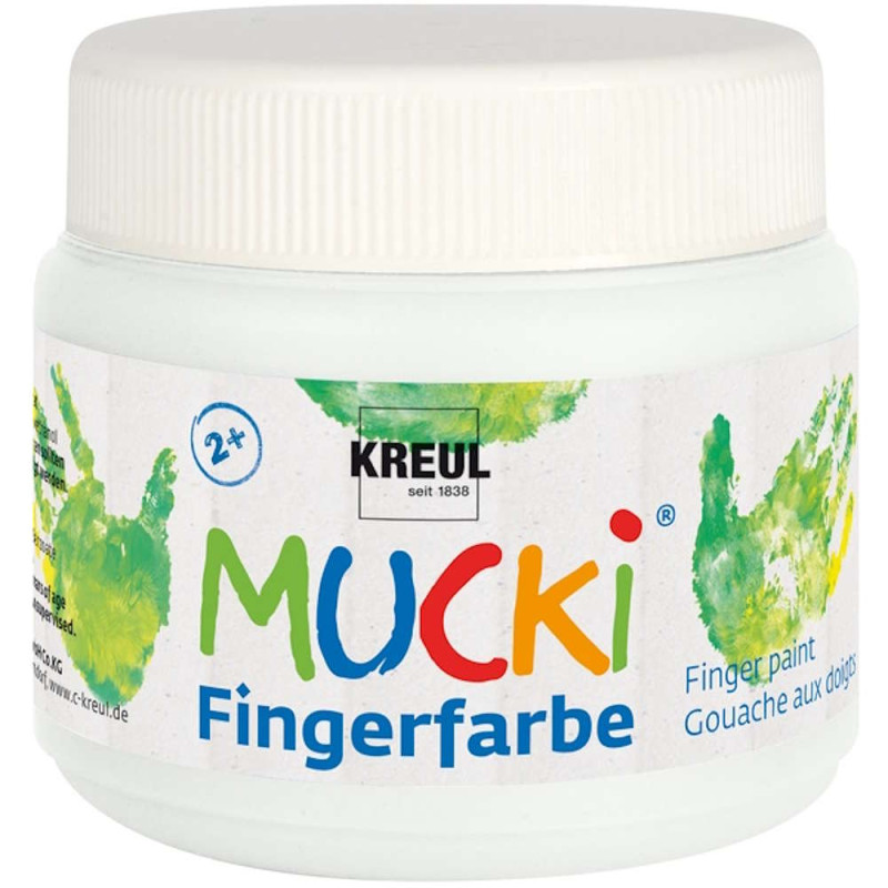 23101 Mucki Fingerfarbe 150ml Dose weiß