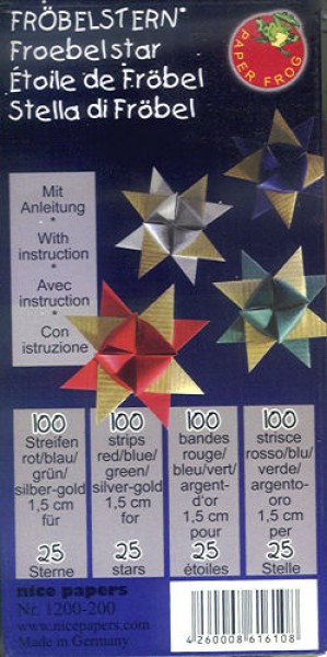 1625603 Bastelset Fröbelsterne gold-mix