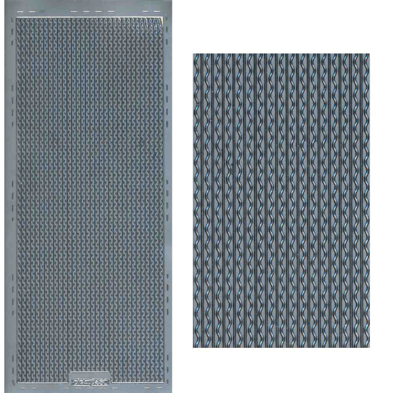 pu460s Sticker Linien 33 silber