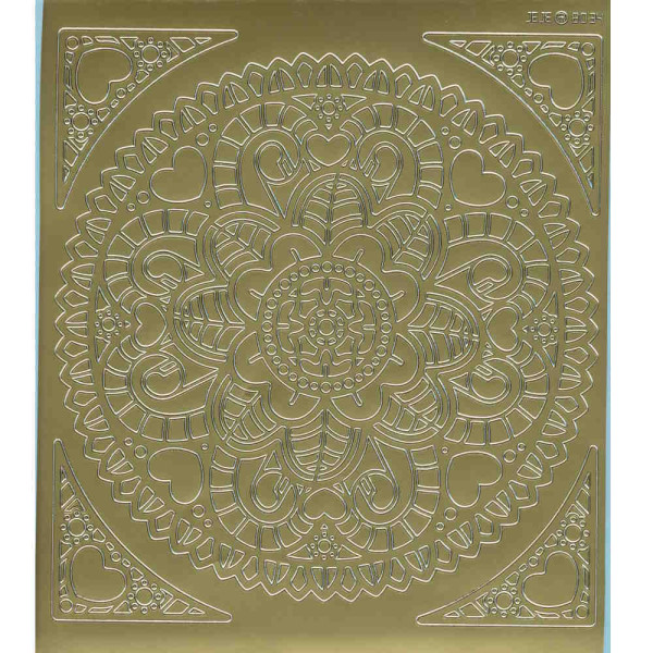 39240g Mandala Sticker Ornament 4 gold