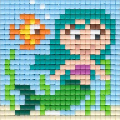 px77674 Pixelhobby Set kleine Basisplatte Nixe