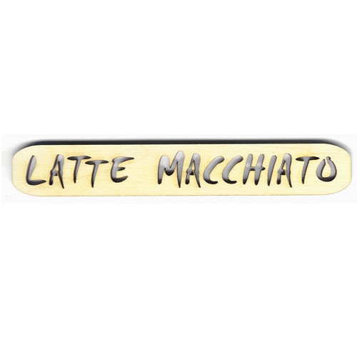 szh4915 Holz Schritzug Latte Macciatto 14,6x2,2cm