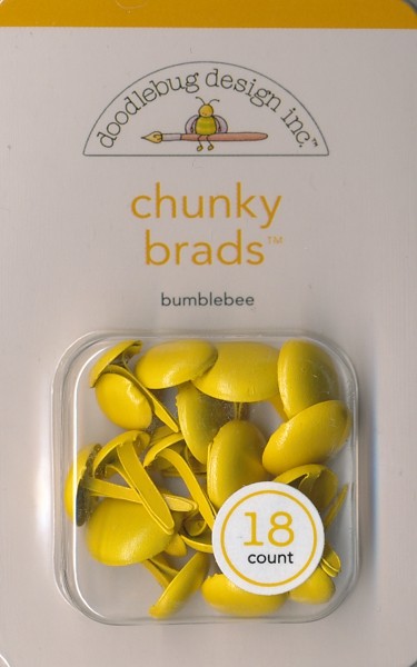 Doodlebug - Chunky Brads - bumblebee