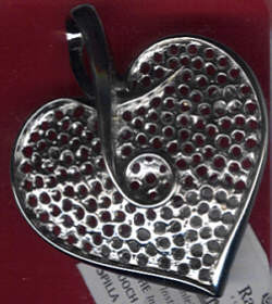 2139022 Art Decor Broschenplatine Herz 6,5x7cm