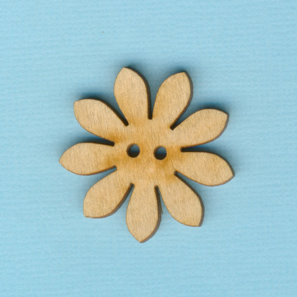 buh4903 Holzknopf Margerite 3cm