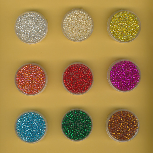 Miyuki Rocailles 8/0 3mm Silbereinzug