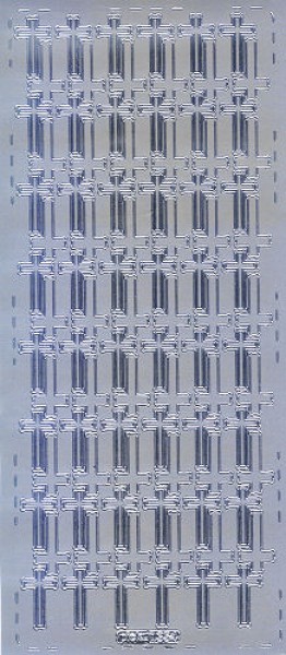 pu354s Sticker Kreuze 3 silber