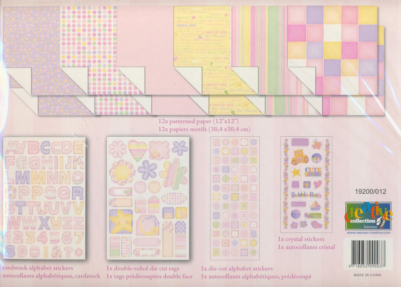 19200012 Scrapbook Set Baby Girl
